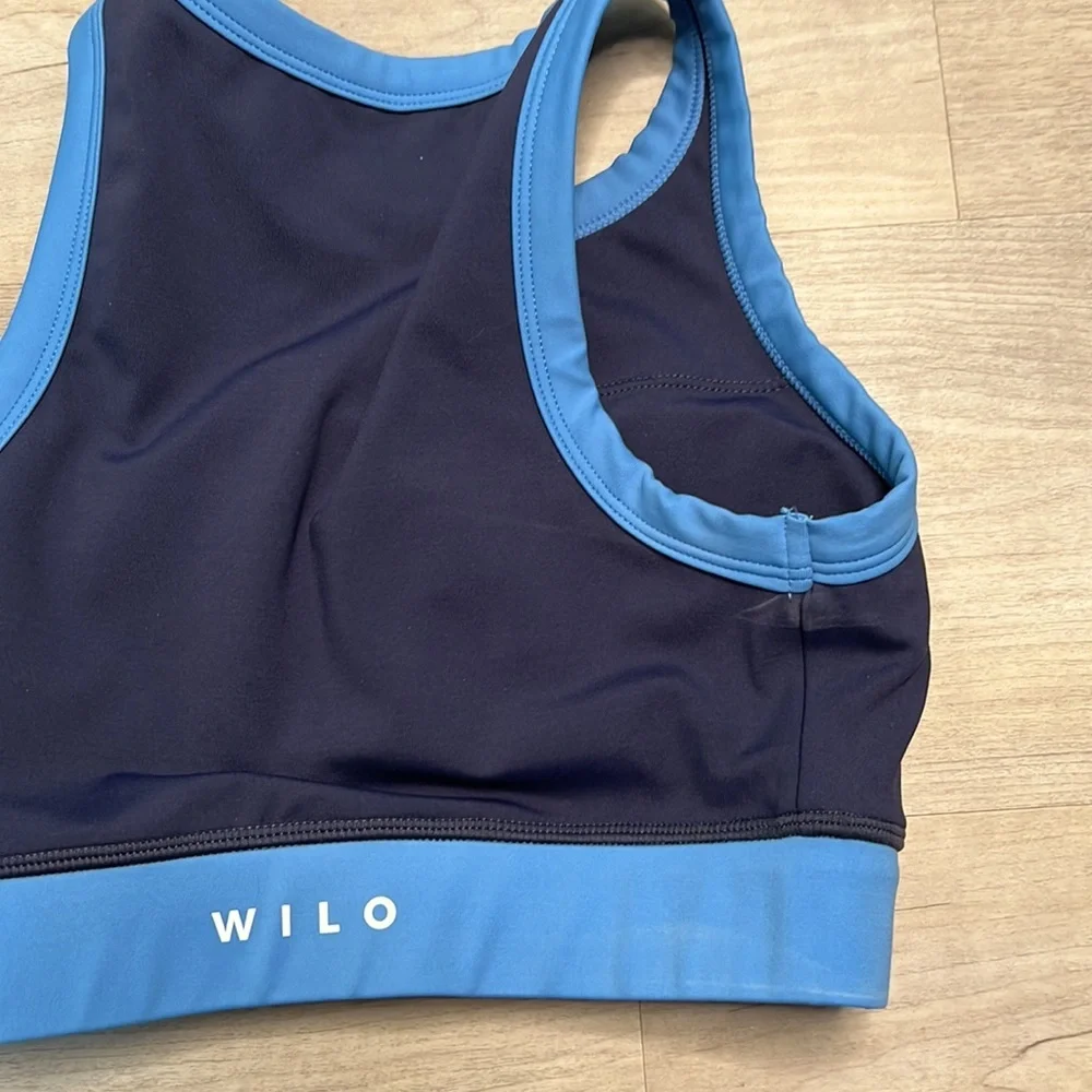 Wilo Tennis Sports Bra, Navy/ Cobalt, size XS NWT - Picture 4 of 4